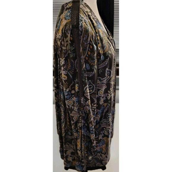 Free People Dress Size L Rain or Shine Floral  Pockets Flowy Baby Doll - Picture 4 of 8